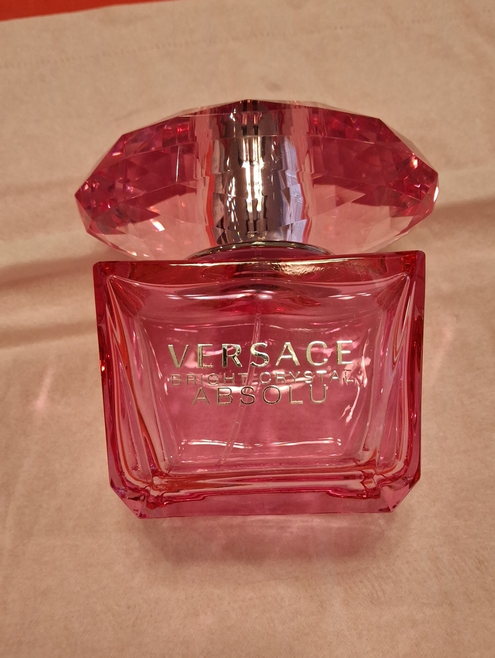 Versace Bright Crystal Absolu. EMPTY Bottle. 3oz (90 ml)